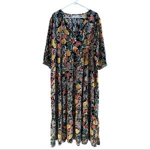 Loose Floral Maxi Dress